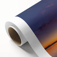 Art deco poster of Lake Michigan, featuring soft blue and gray tones on rolled canvas, ideal for nursery wall art.