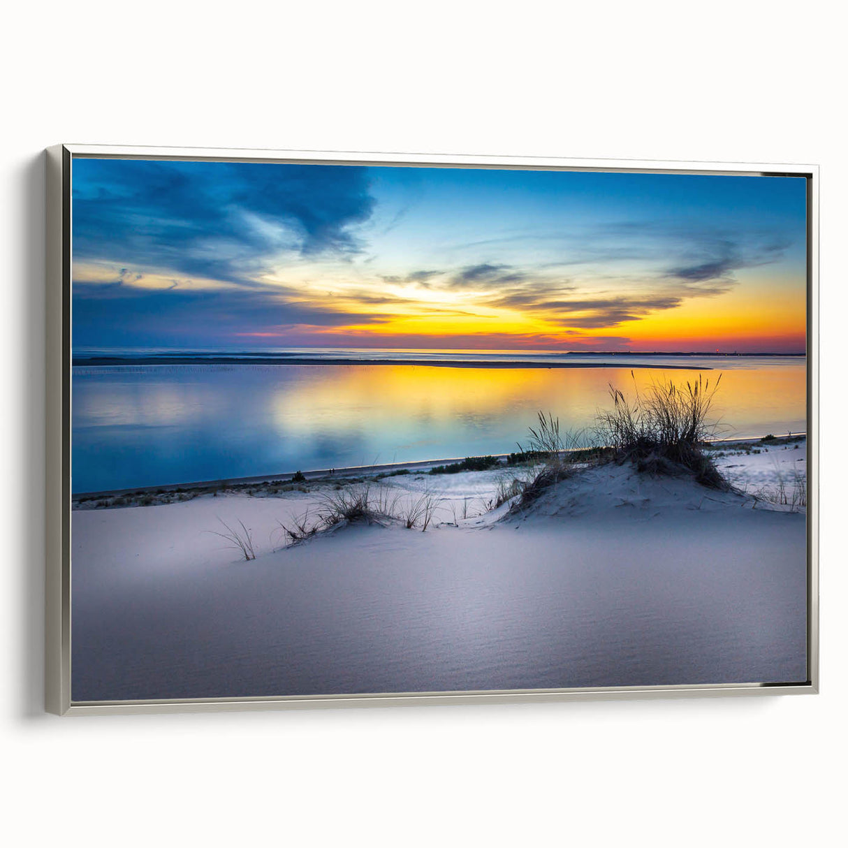 Framed canvas depicting a vintage Kansas landscape in colorful art style, suitable for living room decor.