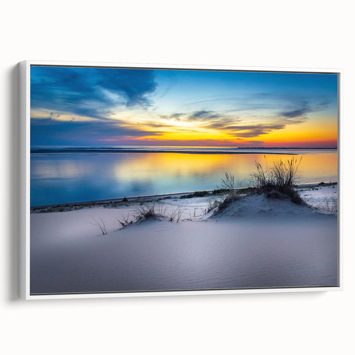 Vintage poster art of Kansas scenery in vibrant colors on a framed canvas, ideal for living room decor.
