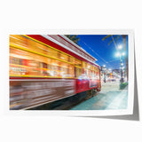 Rolled print of a New Orleans scenery with floral accents in soft color tones, ideal for art wall dining room.