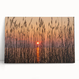 Vintage poster art of Chesapeake Bay with colorful sailboats on stretched canvas, ideal for living room decor.