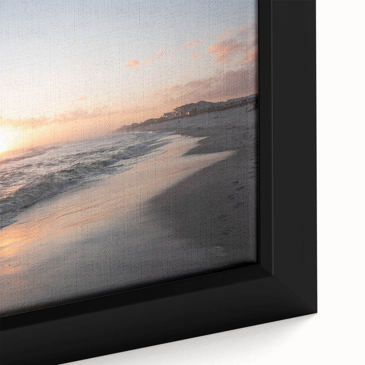 Extra large framed canvas featuring a textured Mississippi scenery in black with colorful art accents.