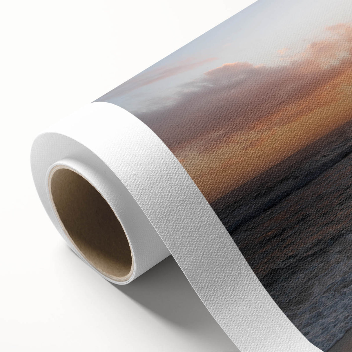 Art deco style Mississippi landscape on rolled canvas, featuring soft pastel colors, ideal for nursery wall art.