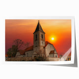 Rolled print of Kansas City skyline with soft pastel shades, ideal for art wall dining room or classy bathroom wall art.