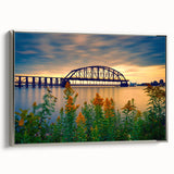 Framed canvas of vintage-style St.