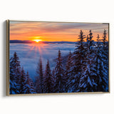 Landscape art painting of Montana scenery on framed canvas.