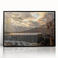 Large abstract wall art depicting Raleigh, North Carolina, in muted gray tones on a framed acrylic.
