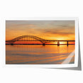 Rolled print of Long Island scenery with floral art in muted greens and blues, ideal for dining room wall art.