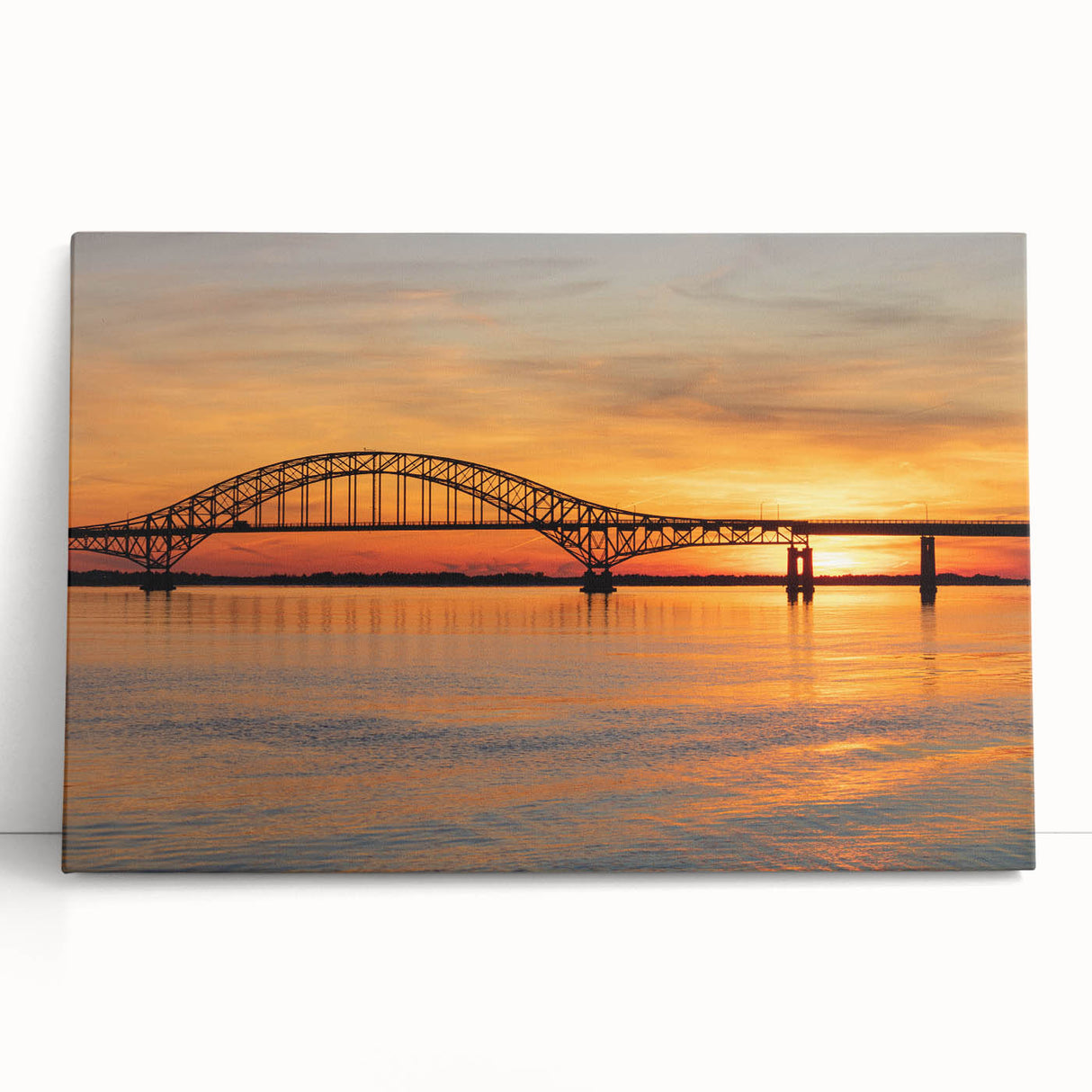 Black and white photo of Long Island scenery on stretched canvas, suitable as large kitchen wall art.