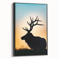 Black and white framed canvas of a Pennsylvania landscape, ideal for bedroom wall art in a vintage poster style.