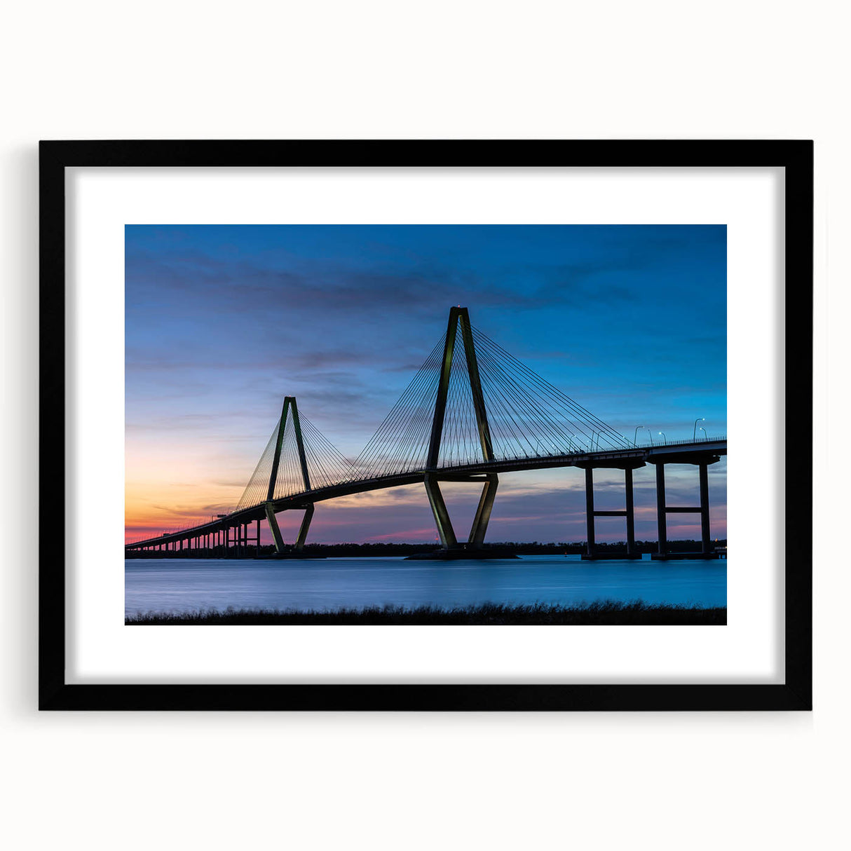 Colorful abstract art print of Charleston scenery in vibrant hues on a large textured canvas, ideal for living room decor.