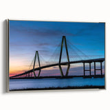 Framed canvas landscape art paintings of Charleston, South Carolina in muted colors, ideal for living room decor.