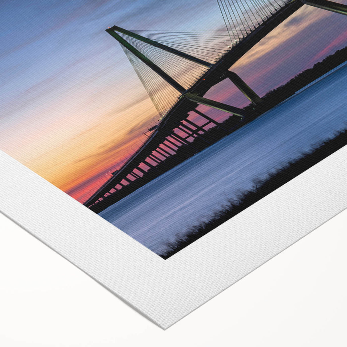 Art deco poster of Charleston scenery in pastel shades on rolled canvas, suitable for dining room wall art.
