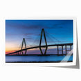Rolled print of Charleston, South Carolina scenery with floral elements in soft pastel shades.