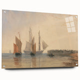 Romanticism Art - Entrance to Calais Harbour by David Cox Print