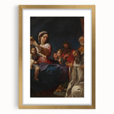 Baroque Religious Scene with Madonna and Saints - Classic Art