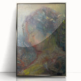 Expressionist Art - Abstract Portrait in Soft Vibrant Hues