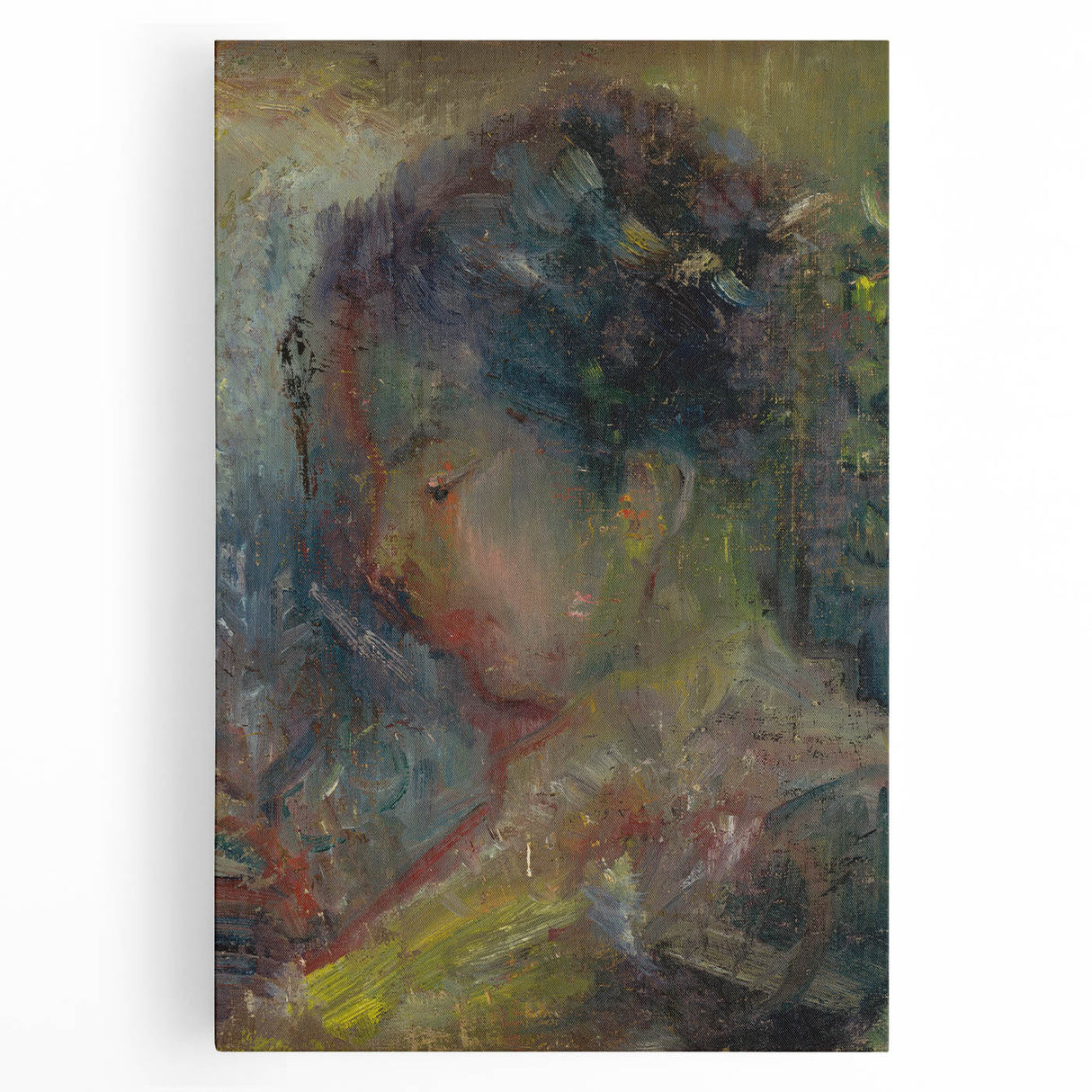 Expressionist Art - Abstract Portrait in Soft Vibrant Hues