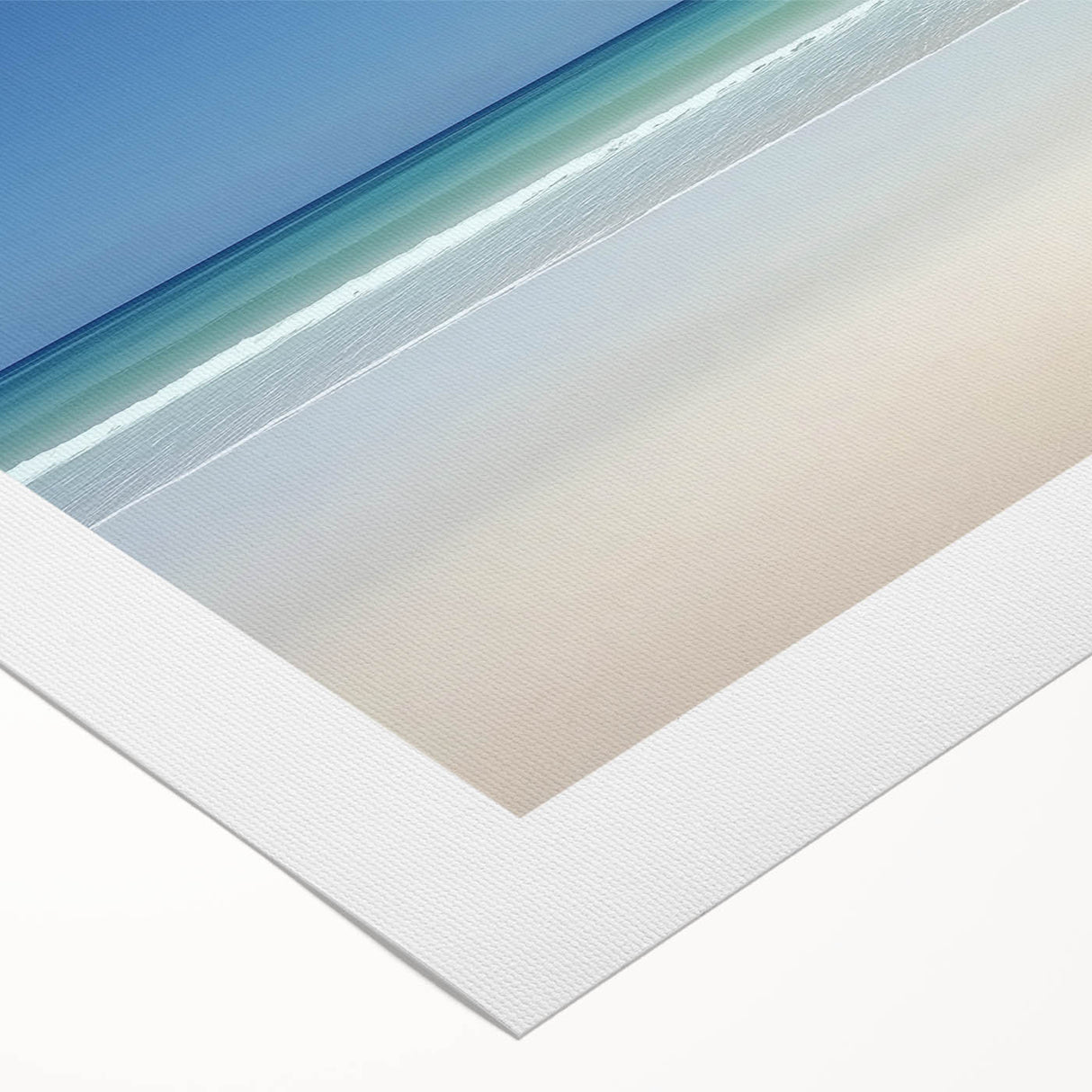 Stunning landscape canvas art depicting serene beaches with gentle waves, featuring vibrant colors and intricate details, perfect for home decor or office spaces.