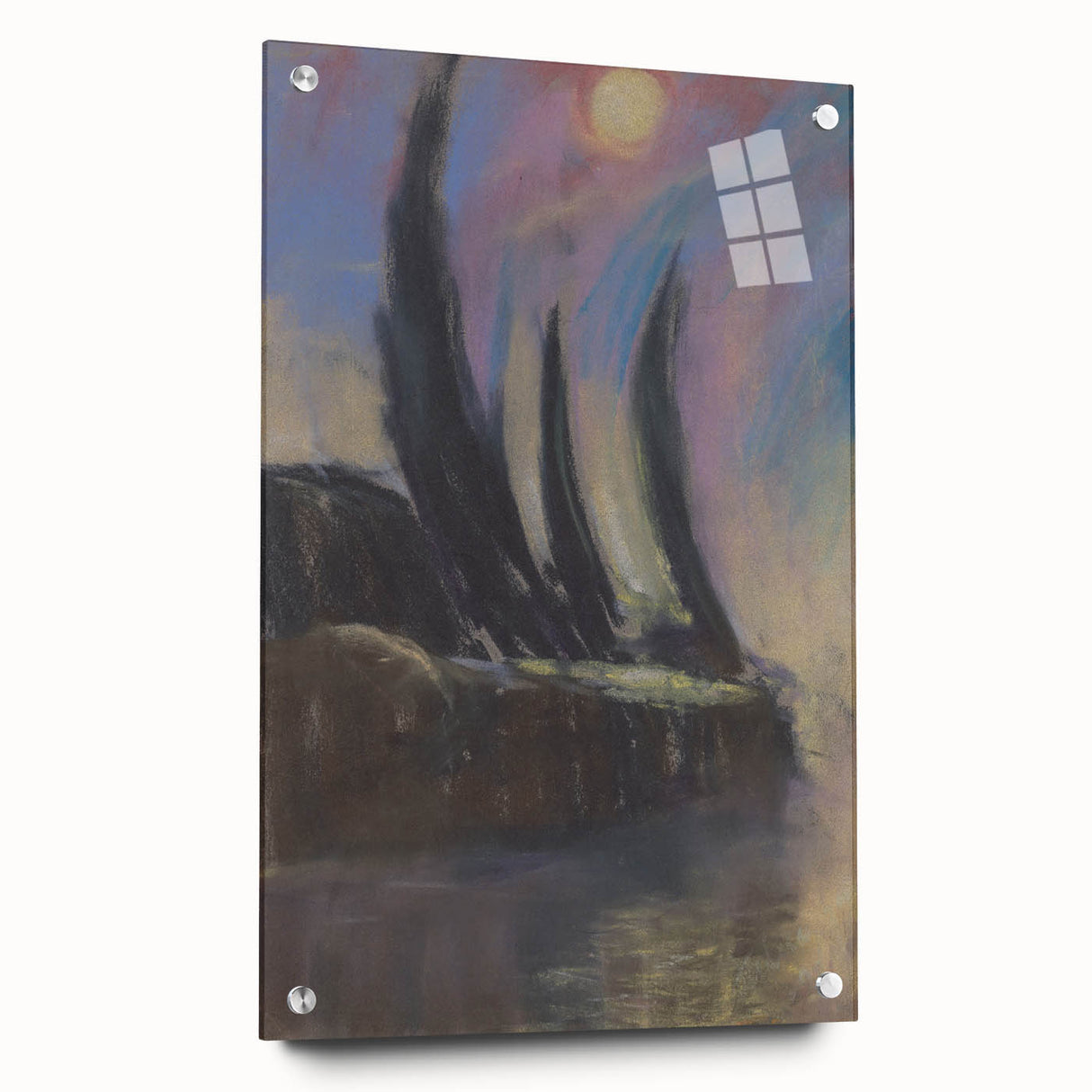 Modern Wall Art - Dreamy Nightscape - Abstract Contemporary Art Print
