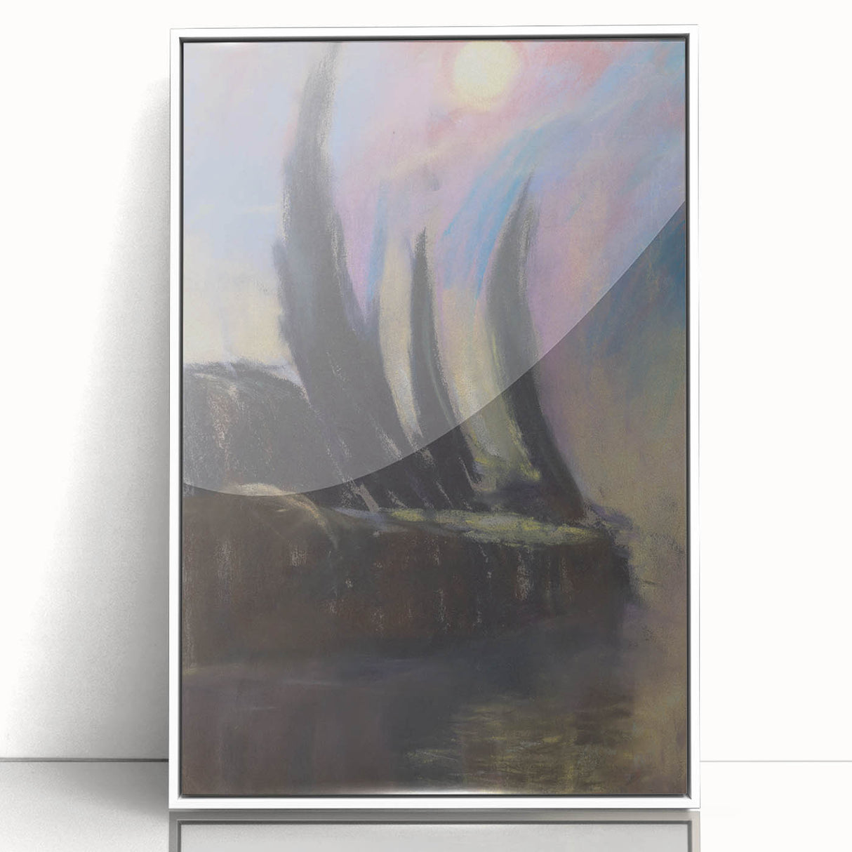 Modern Wall Art - Dreamy Nightscape - Abstract Contemporary Art Print