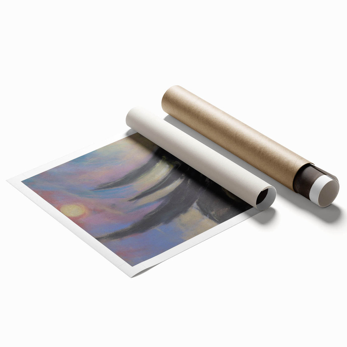 Modern Wall Art - Dreamy Nightscape - Abstract Contemporary Art Print
