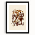 Boys Room Wall Art – Safari Elephant Family