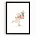 Ice Skating Bear Nursery Wall Art – Baby Room & Kids Decor Print
