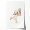 Ice Skating Bear Nursery Wall Art – Baby Room & Kids Decor Print