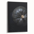 Black and white framed canvas featuring a vintage landscape painting, ideal for bedroom wall decor.