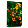 Large abstract wall art featuring a spring theme with vibrant green and yellow tones on acrylic glass.