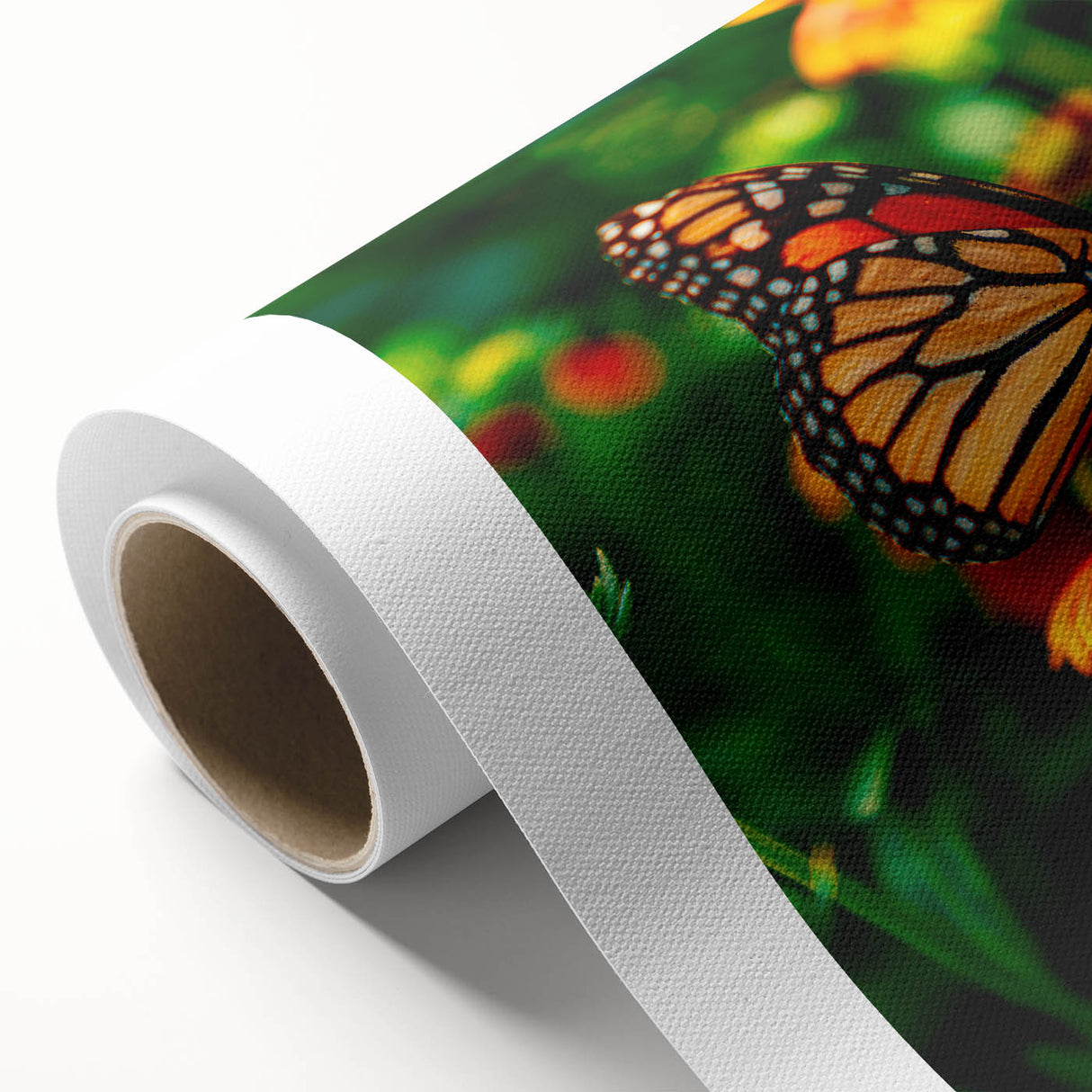 Art deco poster of spring season with pastel colors on rolled canvas, ideal for nursery wall art.