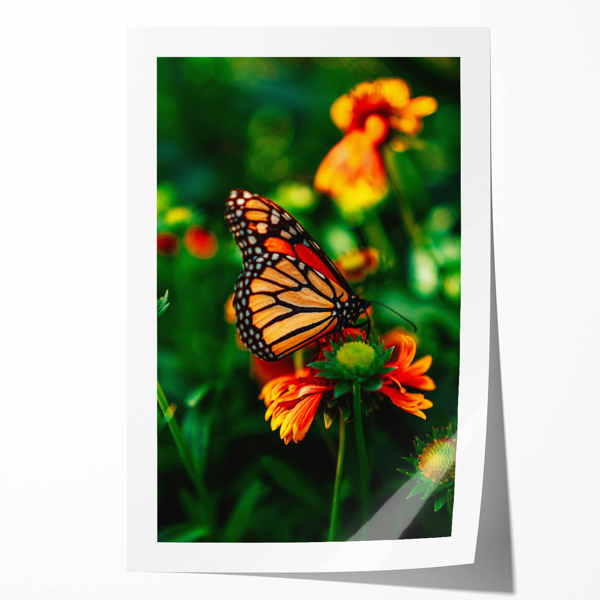 Rolled print of spring-themed floral art with soft pastel colors, ideal for dining room or bathroom wall decor.