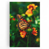 Black and white abstract floral design on large stretched canvas, ideal for kitchen wall art.