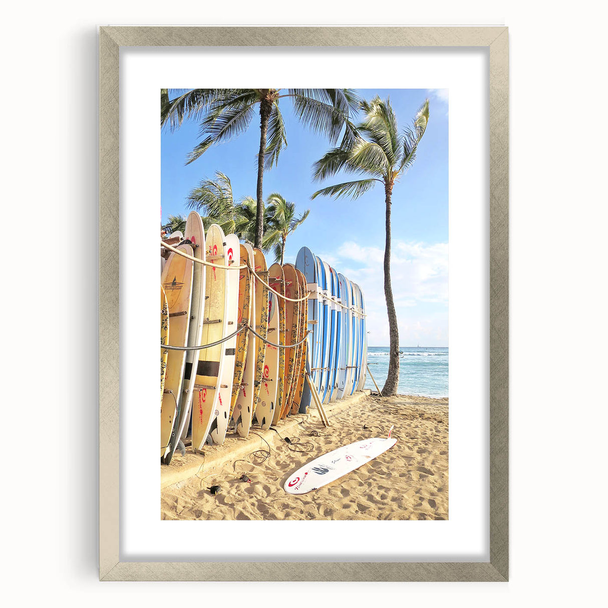 Textured abstract art print in silver frame, featuring swirling gray tones on canvas, ideal for bedroom ambiance.
