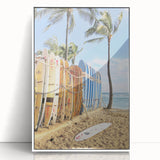 Art deco poster featuring geometric patterns in soft pastel shades on a white acrylic frame, suitable for nursery wall art.