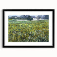 Extra large, textured abstract art print on canvas featuring vibrant, colorful swirls, ideal for living room decor.