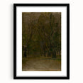 Modern Wall Art: Serene Forest Pathway in Muted Green Tones
