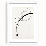 Minimalist Modern Art: Free Curve Design by Wassily Kandinsky