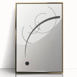 Minimalist Modern Art: Free Curve Design by Wassily Kandinsky