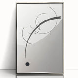 Minimalist Modern Art: Free Curve Design by Wassily Kandinsky