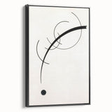 Minimalist Modern Art: Free Curve Design by Wassily Kandinsky