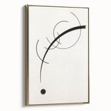 Minimalist Modern Art: Free Curve Design by Wassily Kandinsky