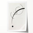 Minimalist Modern Art: Free Curve Design by Wassily Kandinsky
