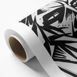 Expressionist Modern Art: Bold Black and White Portrait by Otto Lange