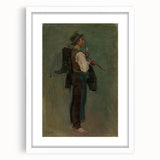 Romanticism Art - Young Man with Pipe by Ladislav Mednyánszky Print