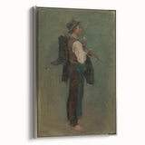 Romanticism Art - Young Man with Pipe by Ladislav Mednyánszky Print