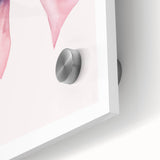 Pink Bow Watercolor Print - Girls Bedroom Wall Art