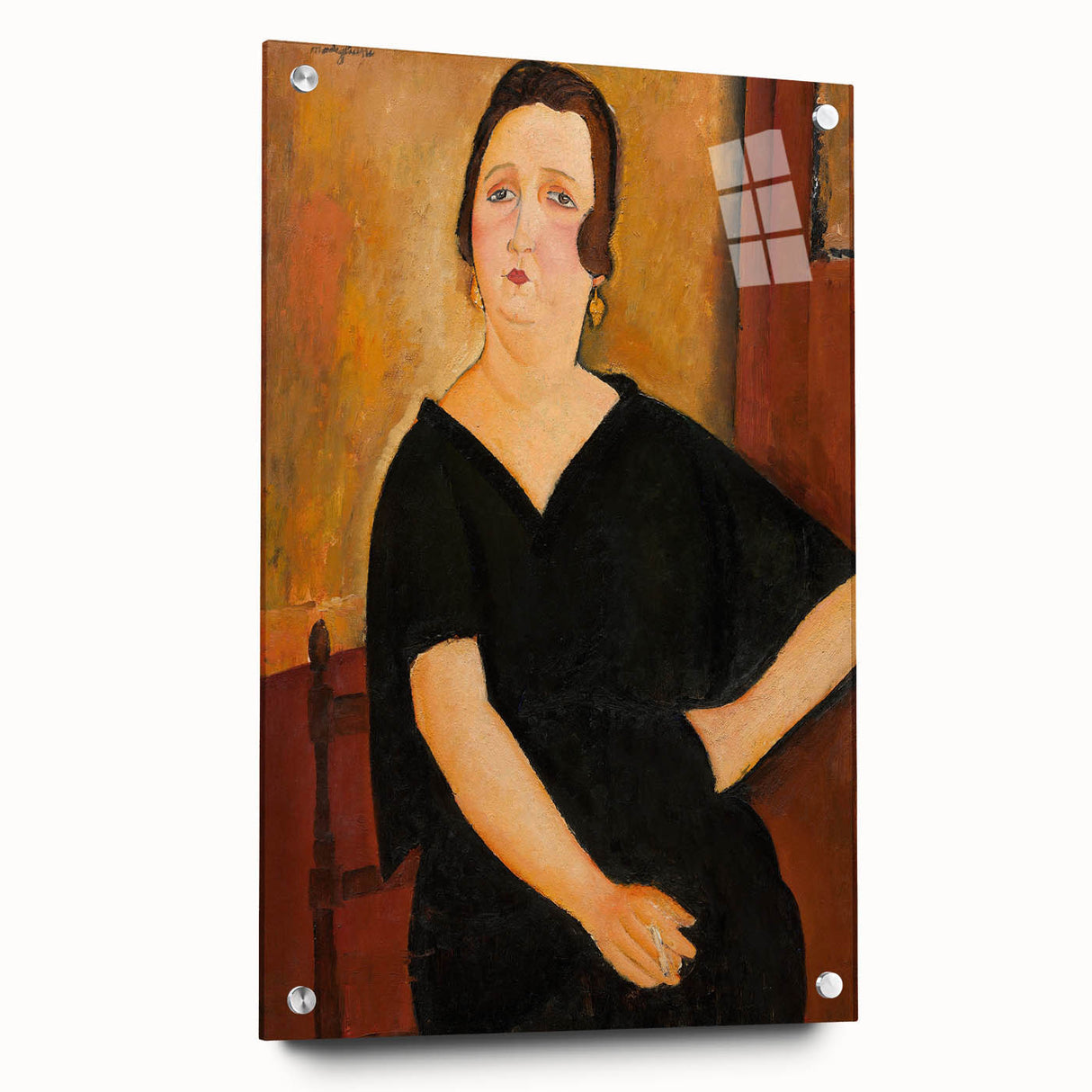 Modern Wall Art - Elegant Portrait of a Lady - Contemporary Art Print