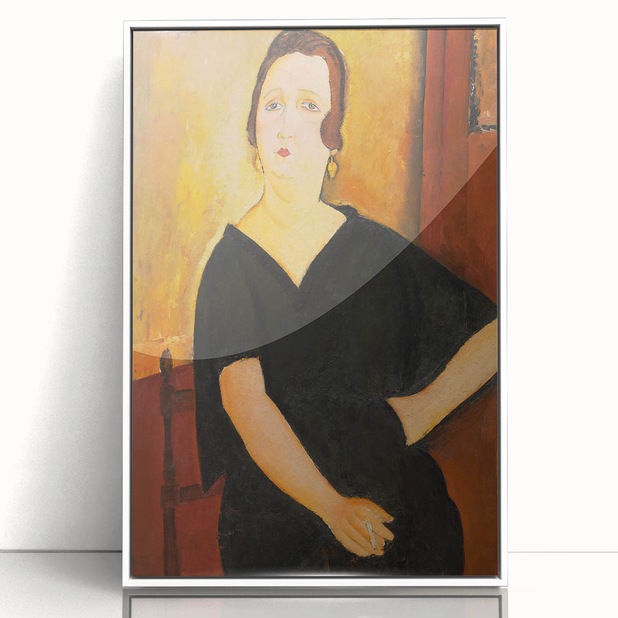 Modern Wall Art - Elegant Portrait of a Lady - Contemporary Art Print